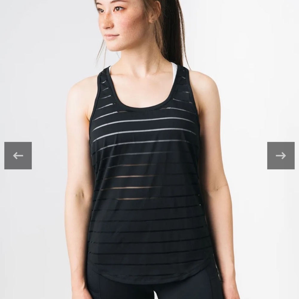 NWT Black Zyia Havana Tank L